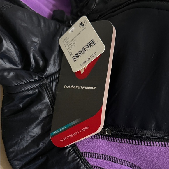 Free People Movement Women’s Purple and Black fleece/tech Jacket size Medium - Picture 4 of 8